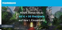 Wie hört sich ein 400 % Willkommensbonus für Sie an? Jetzt zuschlagen!