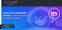 Ihr wöchentlicher 10 % Cashback im Winny Casino