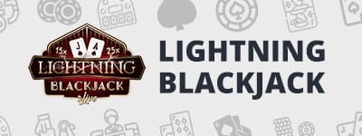 Ein Screenshot von Lightning Blackjack