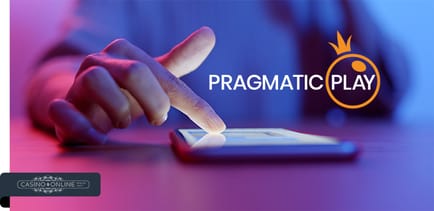 Handy mit Pragmatic Play Logo