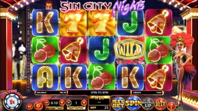 Sin city nights spielautomat betsoft