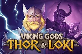 Viking gods thor and loki